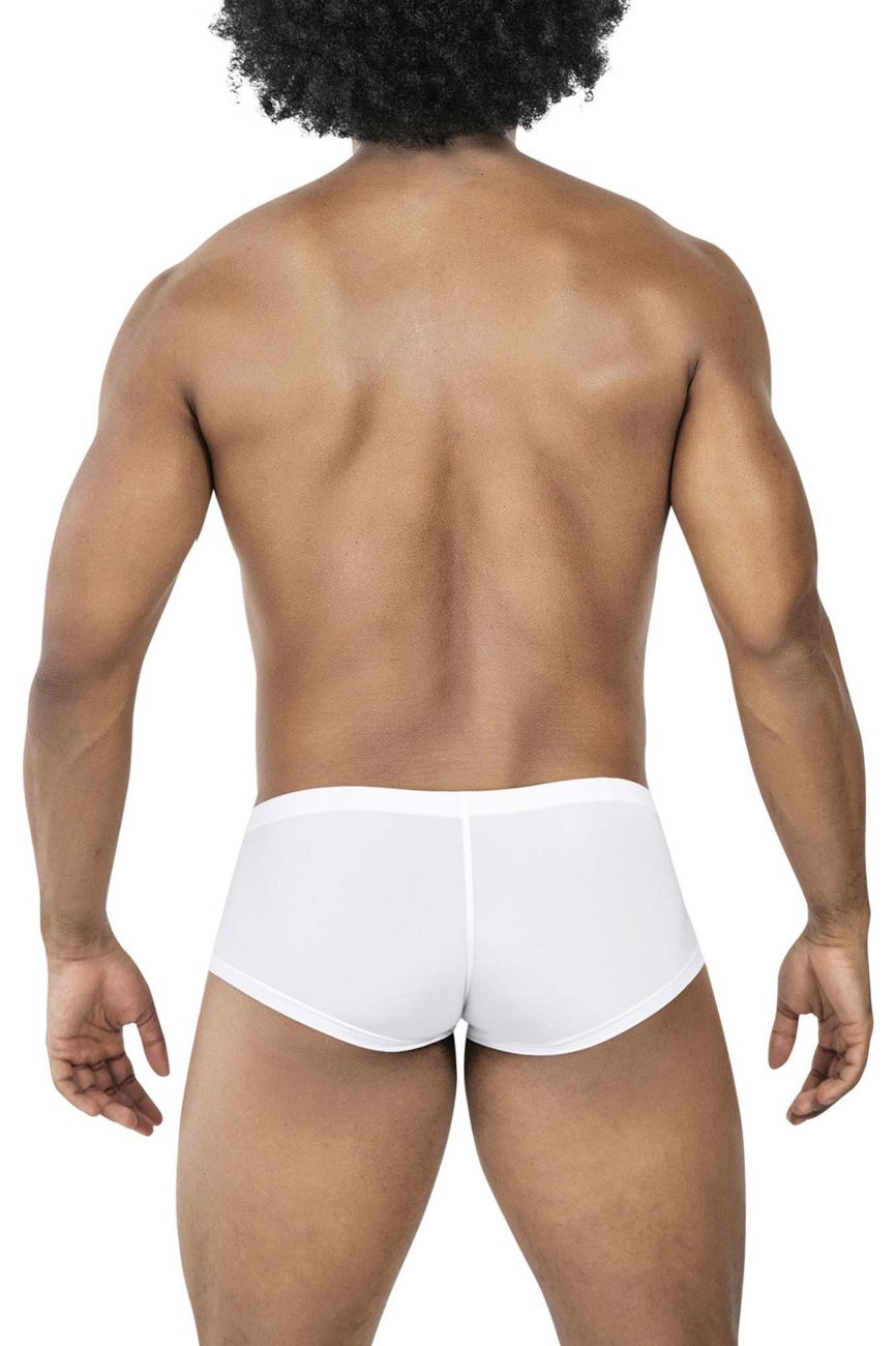 White briefs from clever 229951 3pk australian latin trunks with smooth form-fitting design in white color