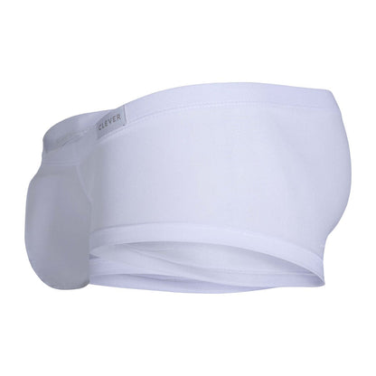 White cotton clever 229951 briefs with sleek modern design and subtle brand tag in blue white and green colors