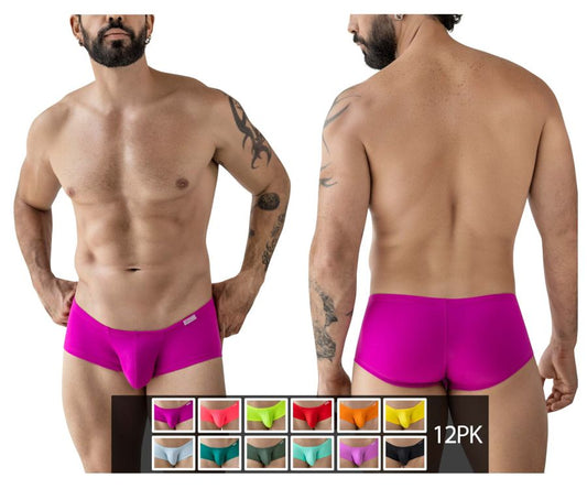 Vibrant magenta clever 229956 12pk australian latin trunks men’s briefs with sleek form-fitting design and subtle logo