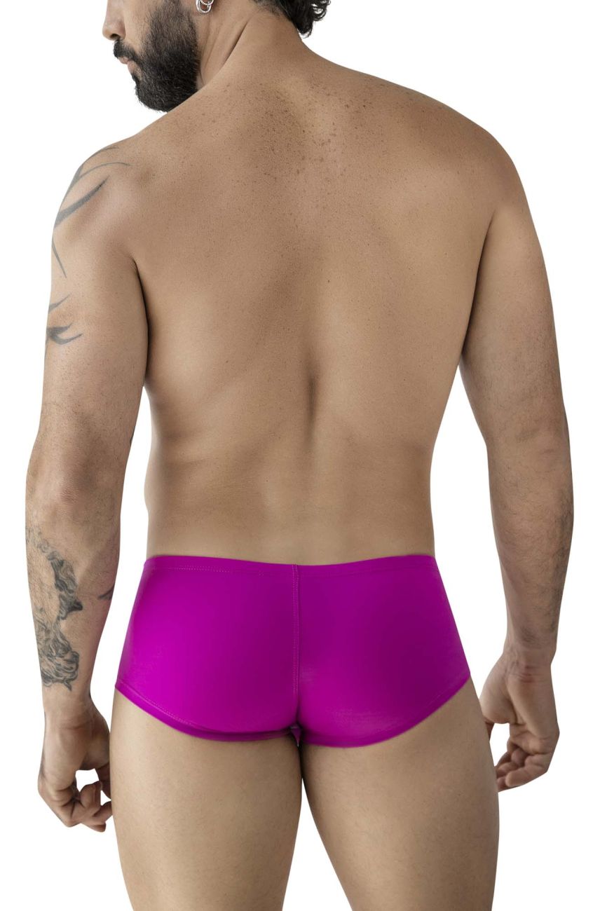 Vibrant magenta clever 229956 12pk australian latin trunks with smooth form-fitting fabric in multi-colored pack