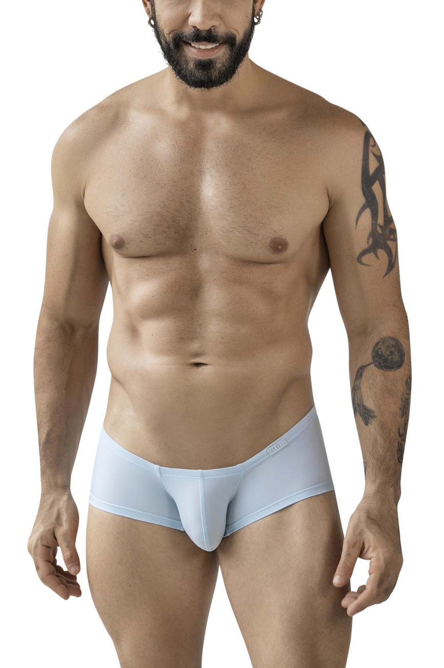 Clever 229956 12pk australian latin trunks in light blue seamless briefs with smooth form-fitting design