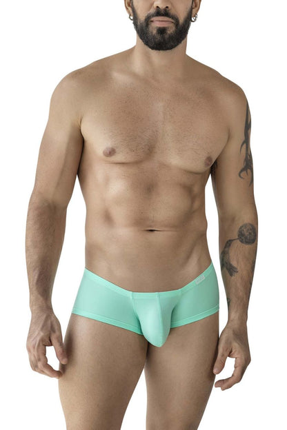 Mint green seamless briefs with smooth form fitting design from clever 229956 12pk australian latin trunks multi-colored pack