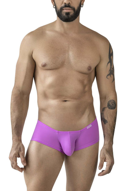 Purple clever australian latin trunks men’s briefs with smooth form-fitting design and small waistband logo