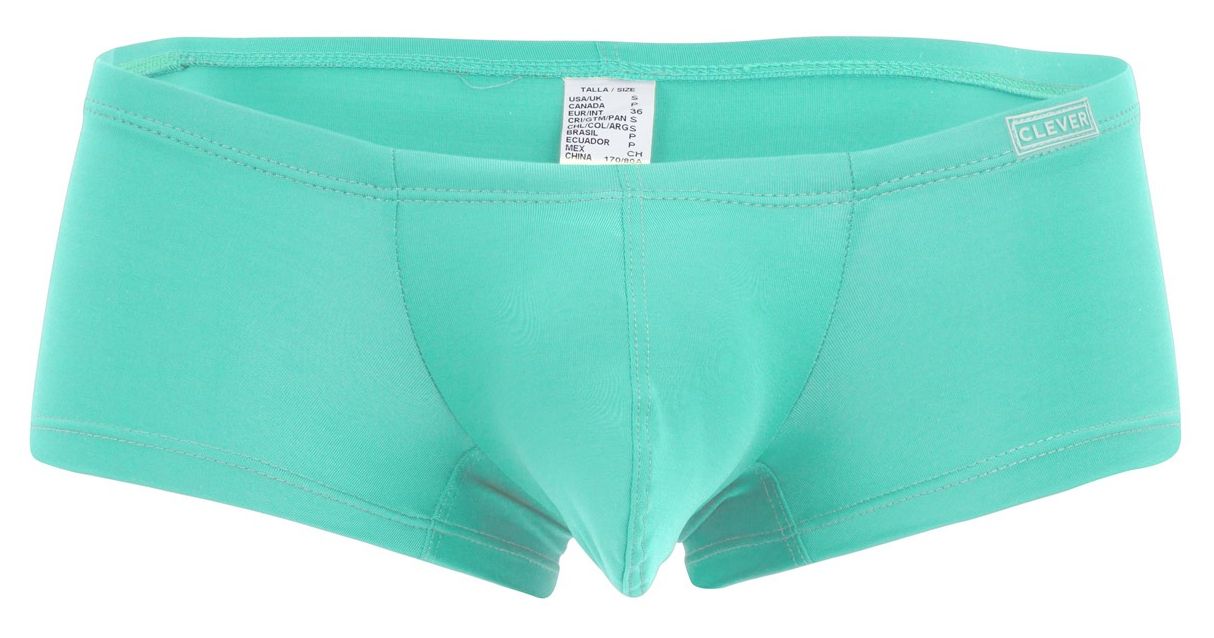 Clever 229956 12pk australian latin trunks teal briefs made of smooth stretchy fabric with a simple design