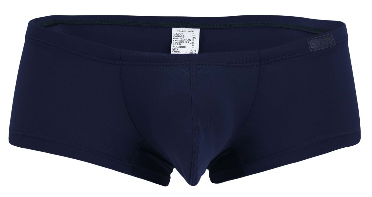 Navy blue men’s briefs from Clever 229957 12PK Australian Latin trunks with smooth stretchy fabric and minimalist design