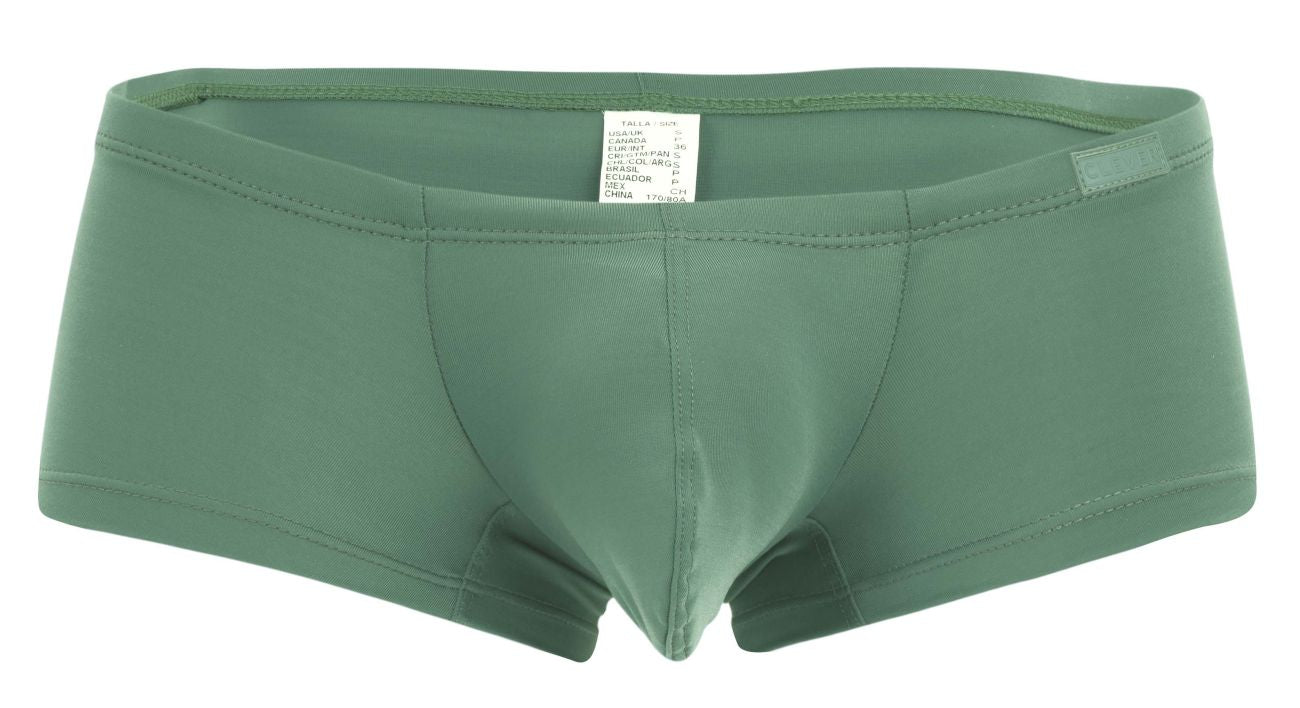 Olive green men’s briefs clever 229957 12pk australian latin trunks with smooth stretchy fabric and contoured design