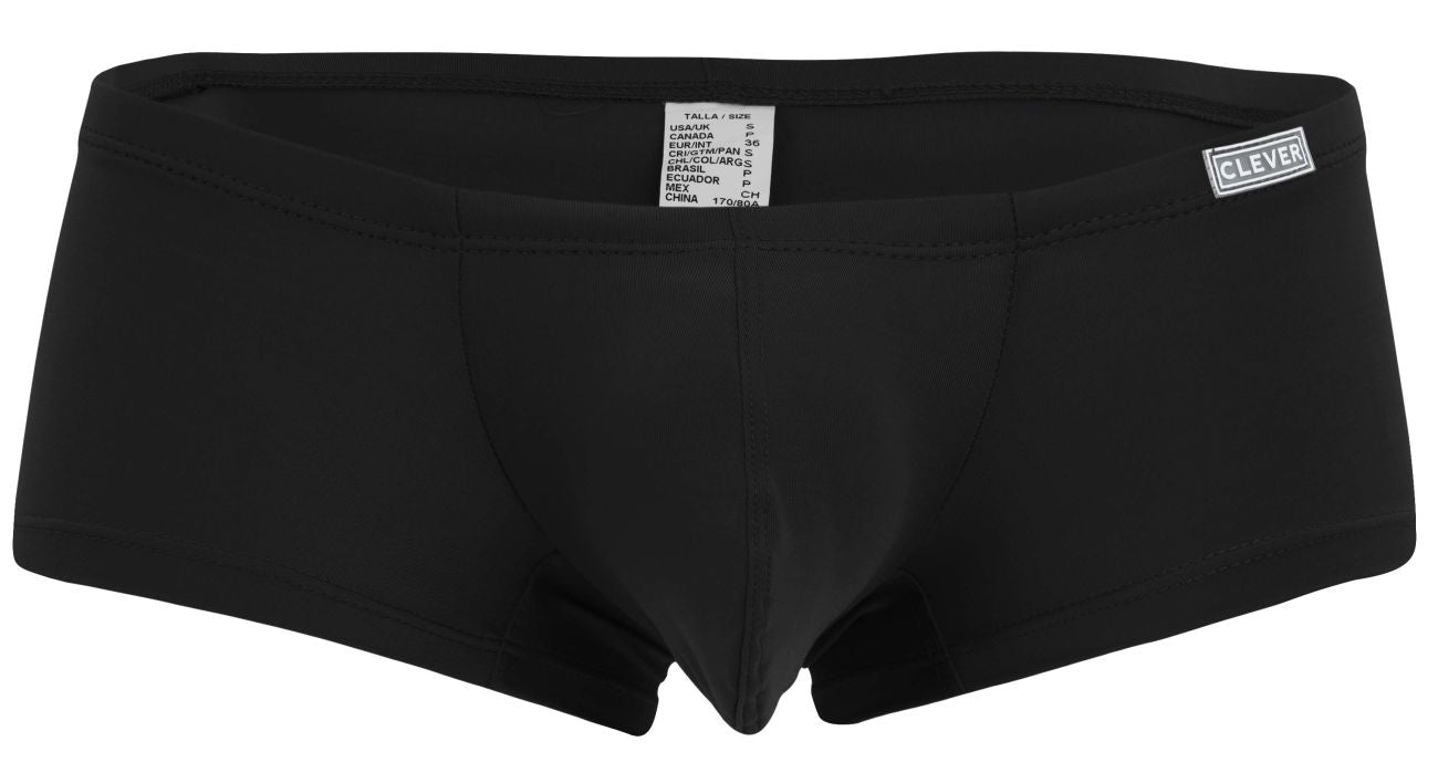Black men’s briefs with clever brand label on waistband in multicolored australian latin trunks 12pk pack