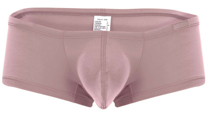 A soft mauve men’s brief with padded support and elastic waistband from clever 229957 12pk australian latin trunks