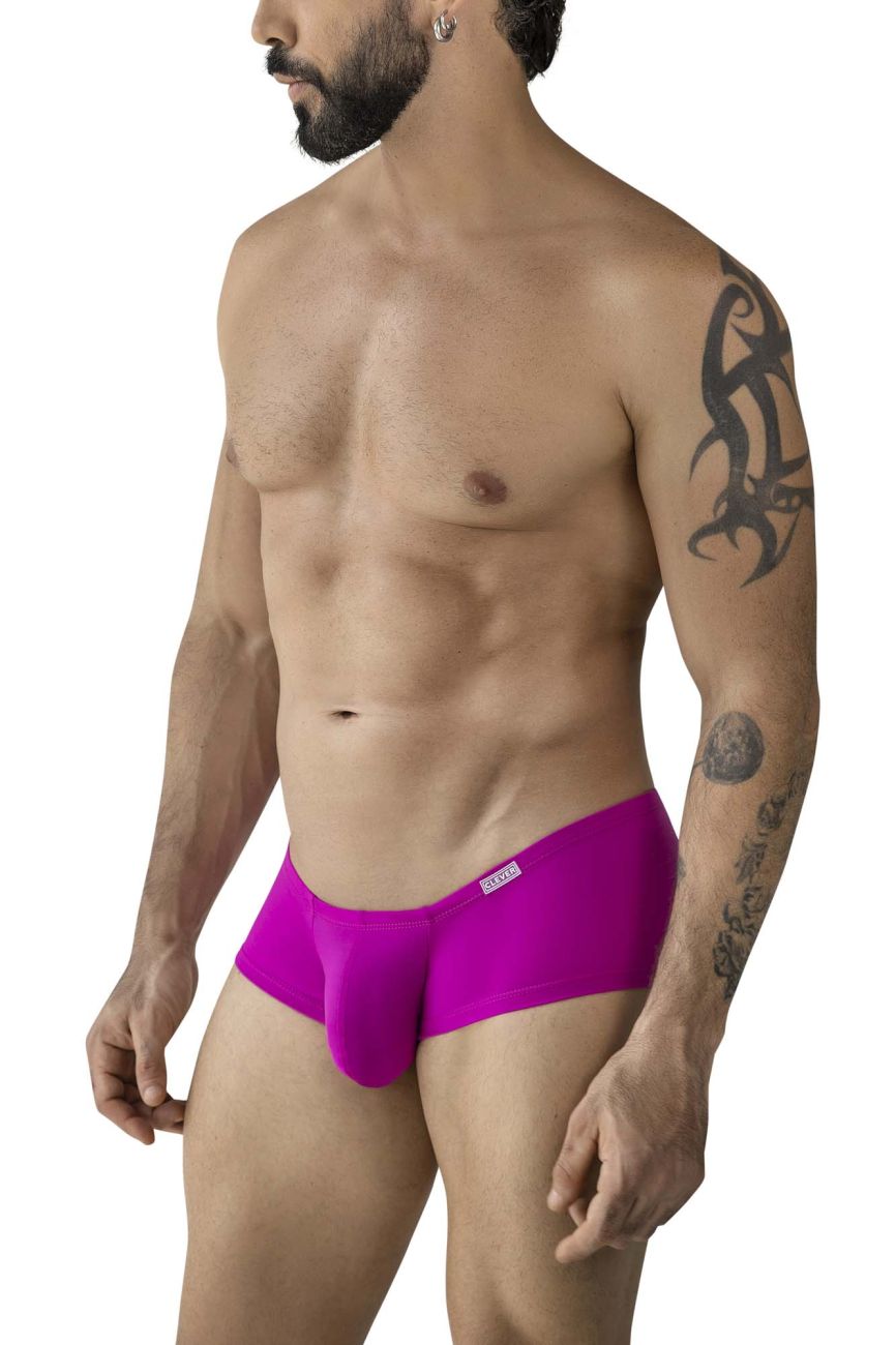 Vibrant magenta clever 229958 3pk australian latin trunks with sleek form-fitting design and subtle waistband logo