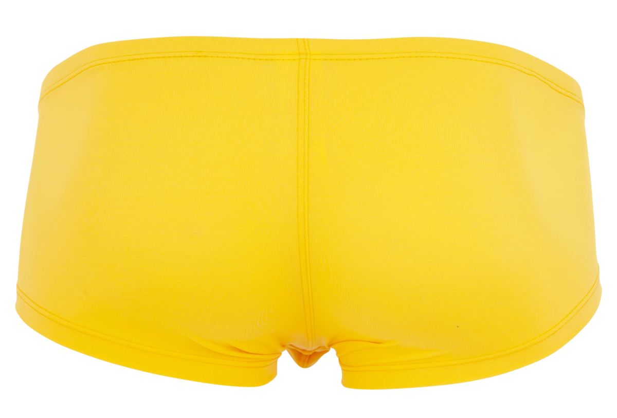 Bright yellow clever 229959 3pk australian latin trunks made of smooth stretchy fabric with a seamless design