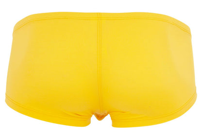 Bright yellow clever 229959 3pk australian latin trunks made of smooth stretchy fabric with a seamless design