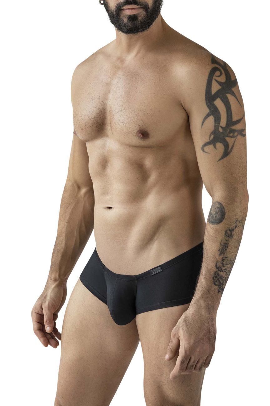 Black men’s briefs clever 229960 3pk australian latin trunks with a smooth form-fitting design in multi-colored fabric
