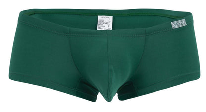 Dark green clever 229960 men’s briefs with subtle seam design and small clever label on waistband in australian latin trunks 3pk