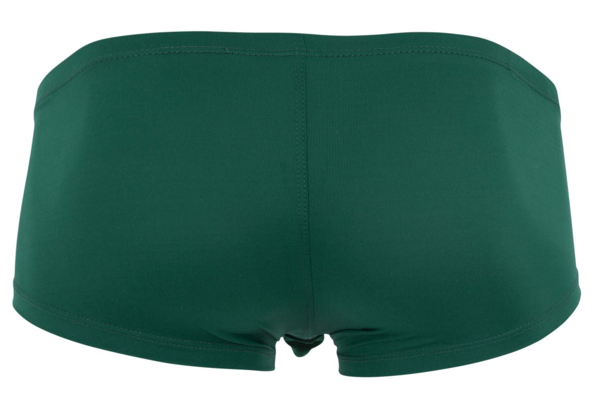Dark green smooth textured briefs from clever 229960 3pk australian latin trunks in multi-colored set
