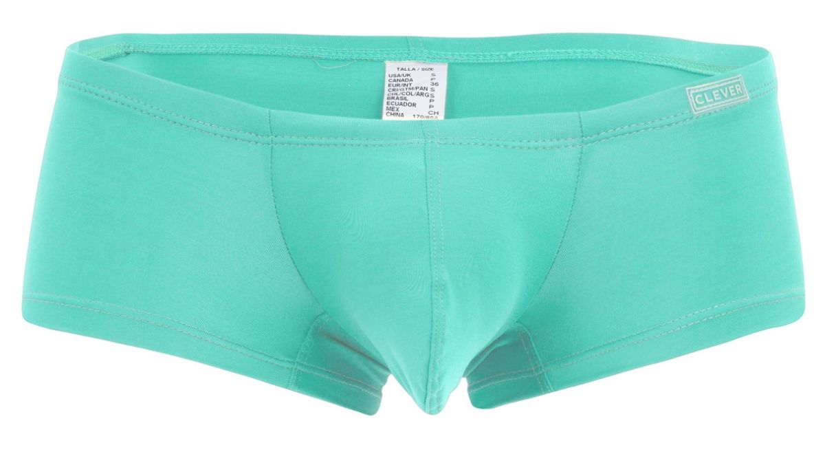 Clever 229961 3pk australian latin trunks men’s turquoise briefs with smooth stretchy fabric and minimalist design