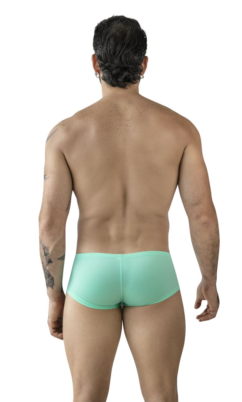 Mint green clever 229961 3pk australian latin trunks briefs in multi-colored fabric for comfortable wear