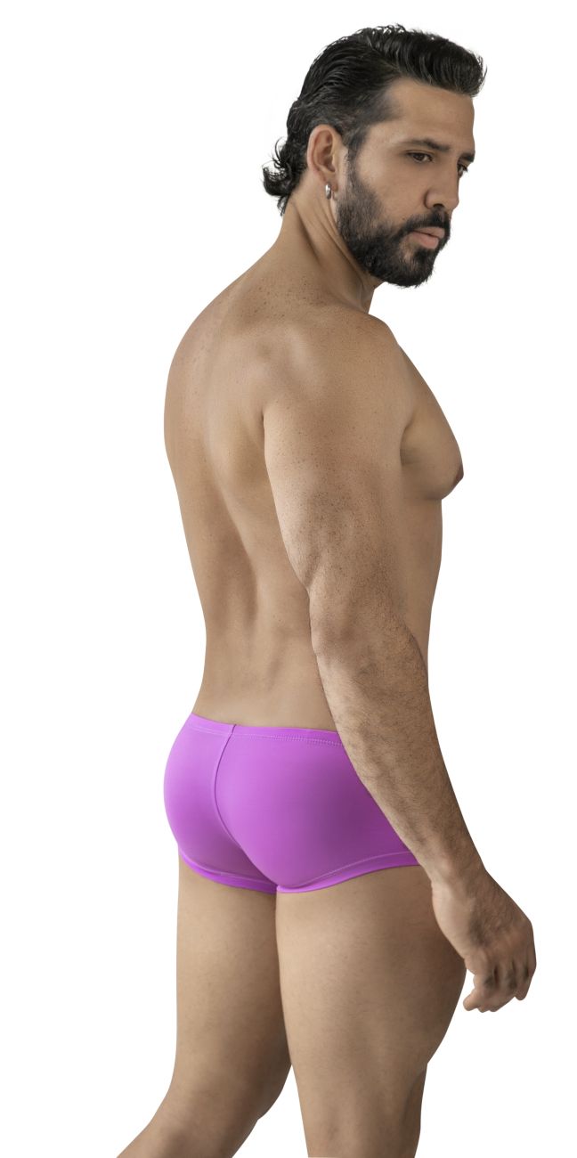 Purple clever 229961 3pk australian latin trunks with smooth form-fitting design in multi-colored briefs