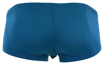 Blue stretchy briefs with ribbed texture and snug fit from clever 229962 3pk australian latin trunks multi-colored set