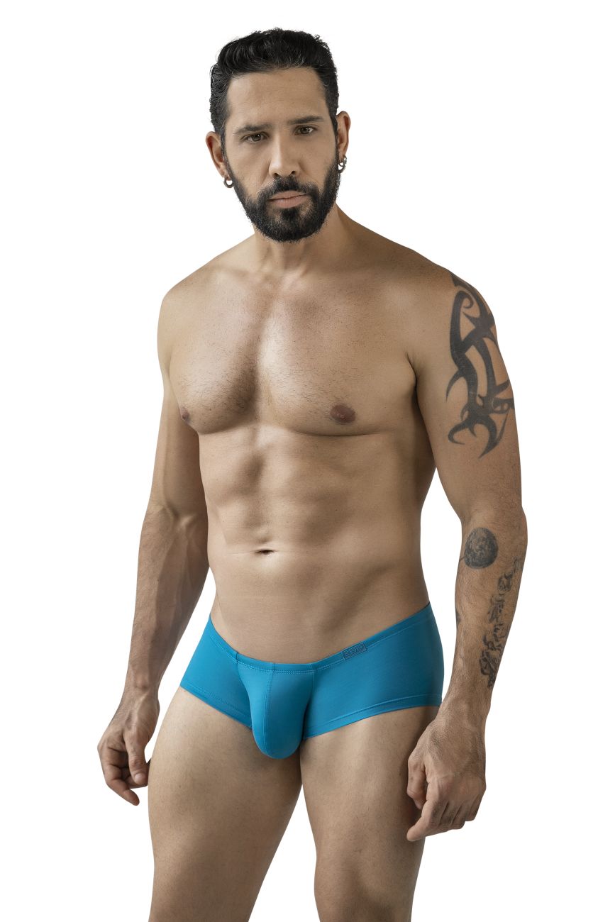 Blue athletic briefs with smooth form-fitting design from clever 229962 3pk australian latin trunks multi-colored set