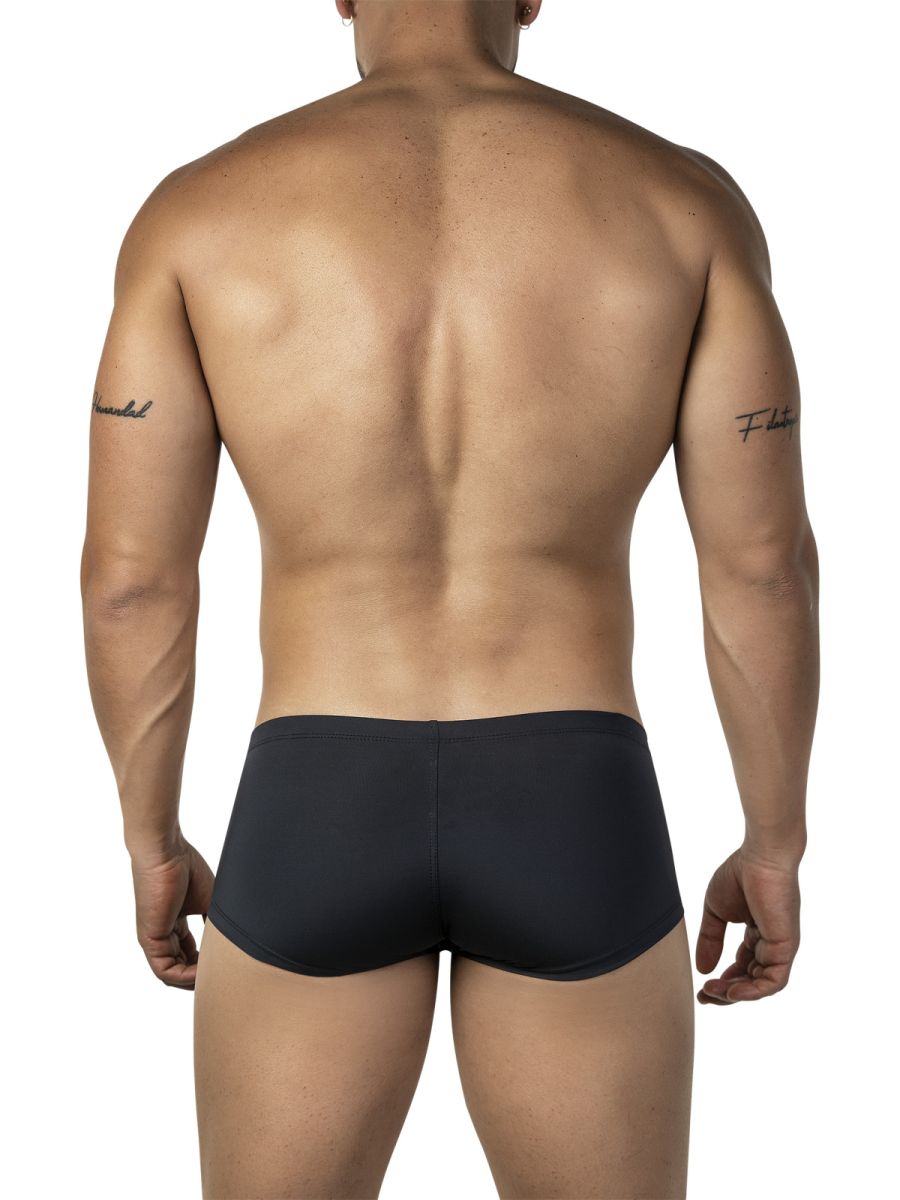 Clever 26068 3pk australian latin trunks in black with smooth stretchy fabric and a sleek form fitting design