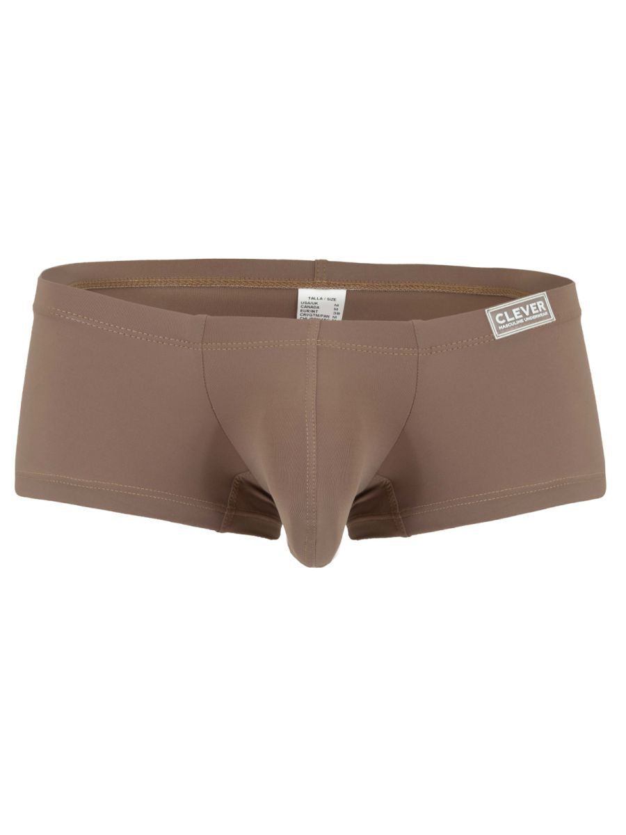 Brown clever 26068 briefs in multi-colored smooth form-fitting fabric with subtle seam detail for comfortable wear
