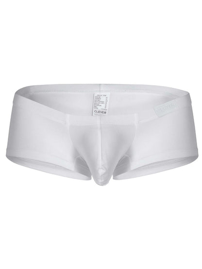 White clever brand men’s briefs with a smooth form-fitting design from the clever 26069 3pk australian latin trunks set