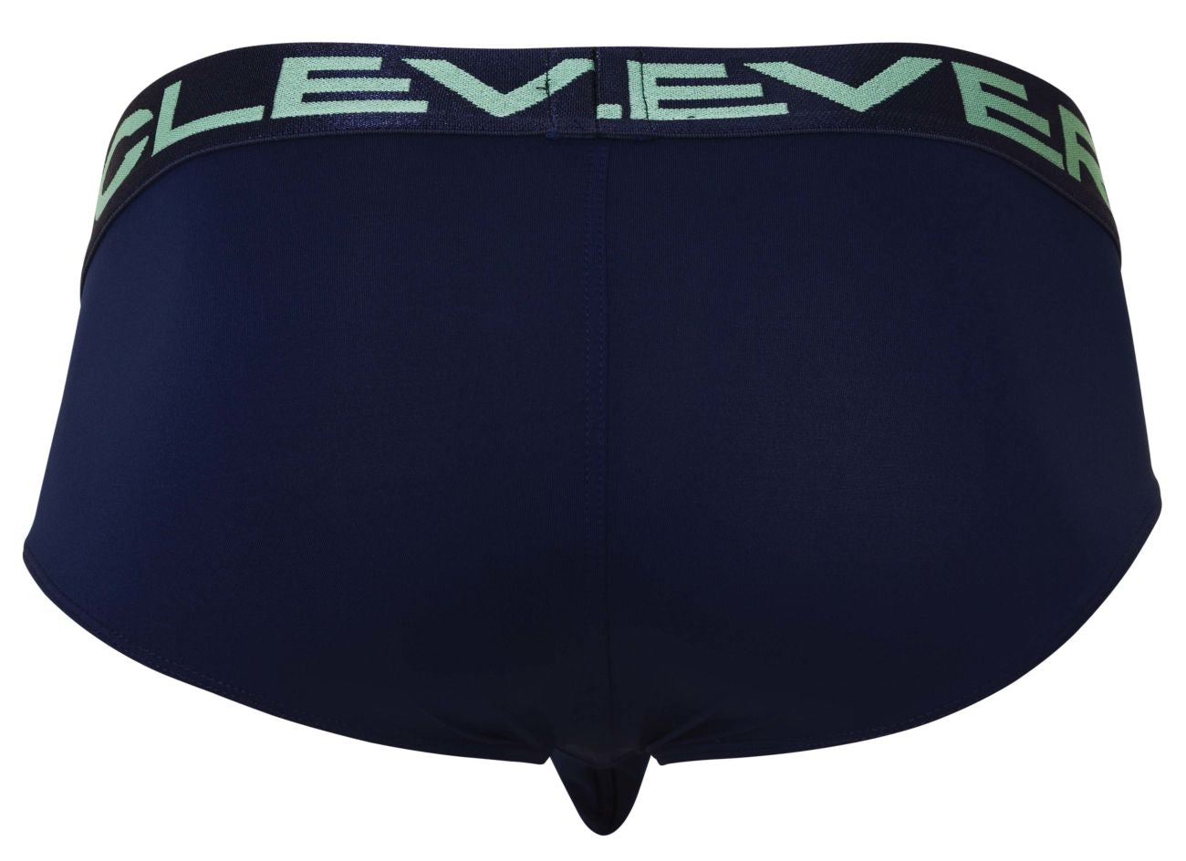 Navy blue clever brand briefs with a contrasting light green logo band from the australian latin 3pk collection
