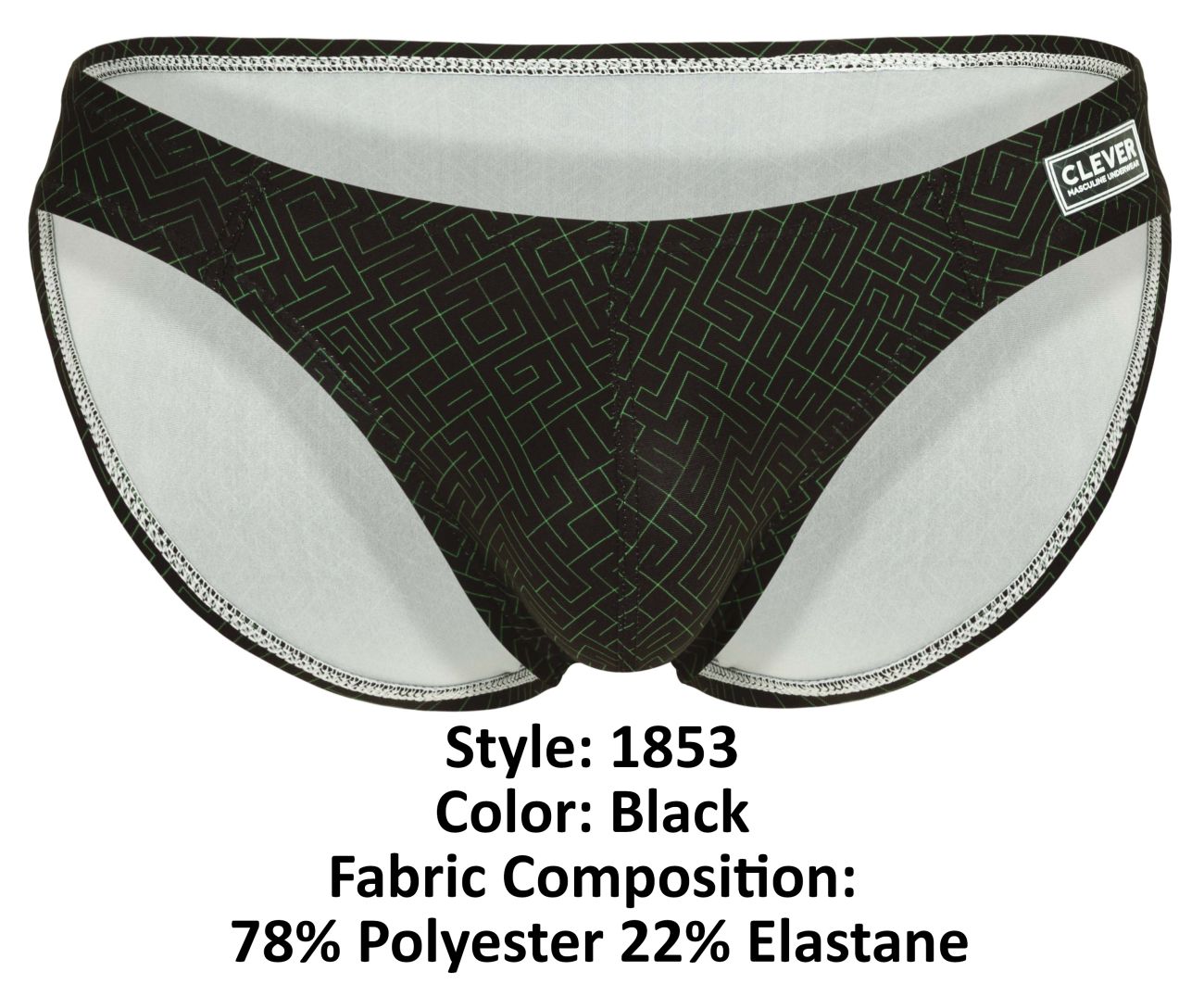 Clever 1853 Laberin Bikini Farbe Schwarz