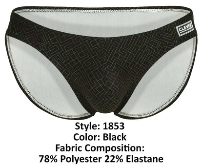 Clever 1853 Laberin Bikini Farbe Schwarz