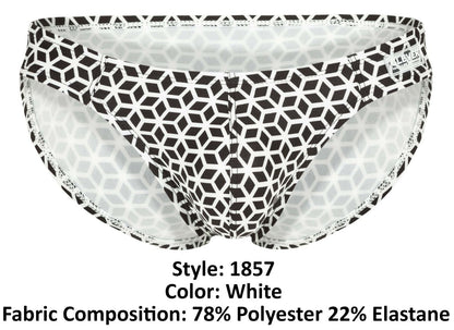 Clever 1857 Cuadricula Bikini Couleur Blanc