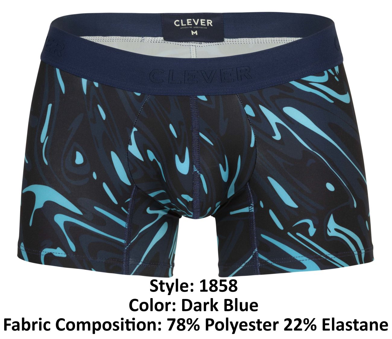 Clever 1858 Grosh Trunks Couleur Bleu Foncé