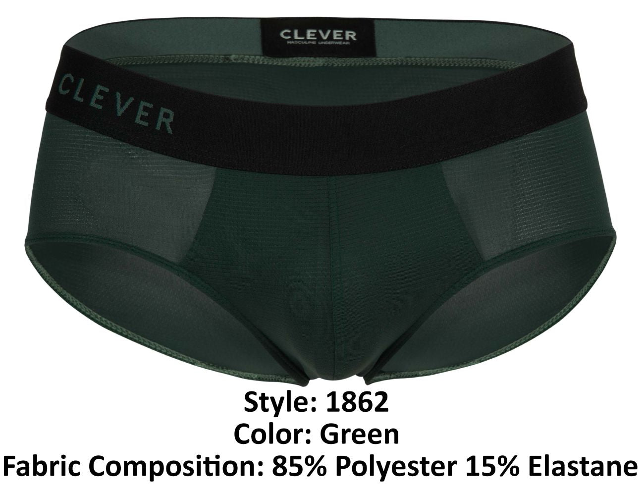 Clever 1862 Oneal Briefs Color Green