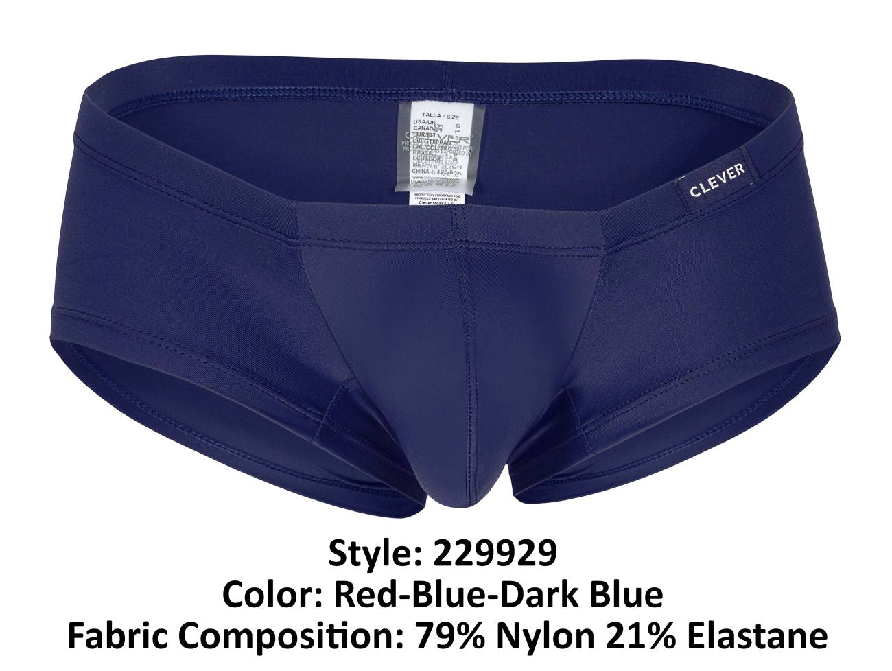 Clever 229929 3er-Pack Australian Latin Trunks Farbe Rot-Blau-Dunkelblau