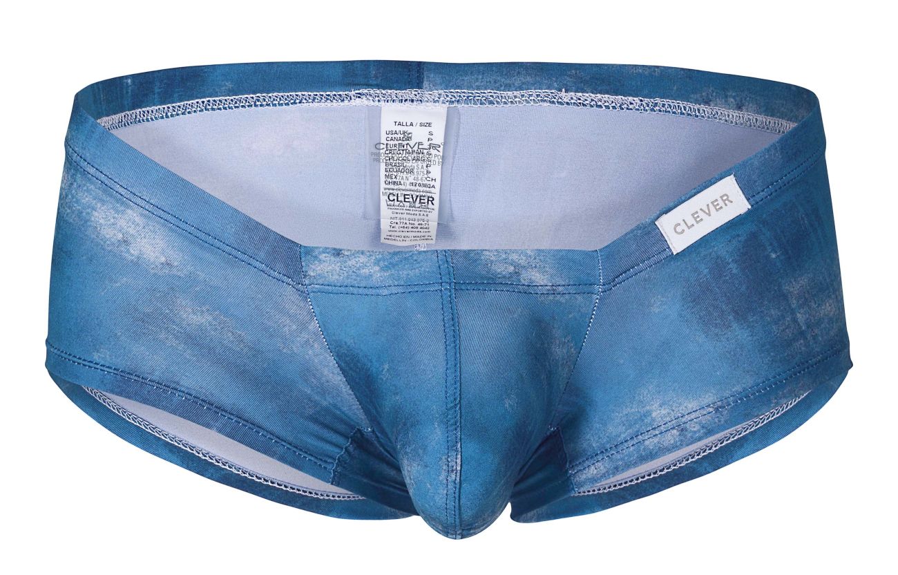 Clever 229931 3er-Pack Australian Latin Trunks Farbe Petrolblau-Dunkelblau-Grau