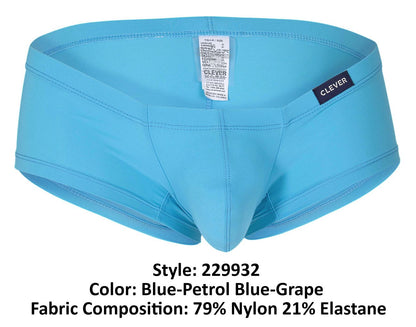 Clever 229932 Lot de 3 boxers latins australiens Couleur Bleu-Bleu pétrole-Raisin