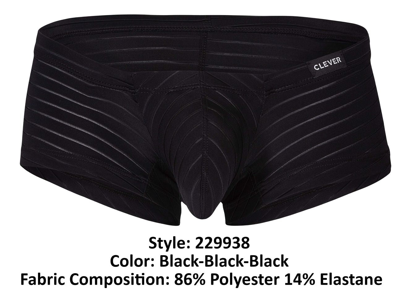 Clever 229938 3er-Pack Australian Latin Trunks Trunks Farbe Schwarz-Schwarz-Schwarz