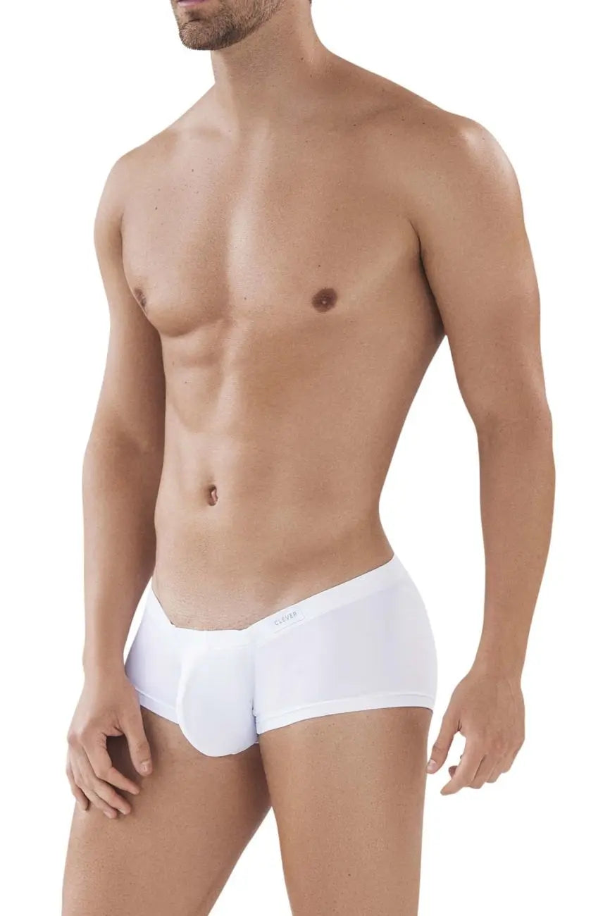Caleçons boxers latins Clever Moda pour hommes 2373, couleur blanche