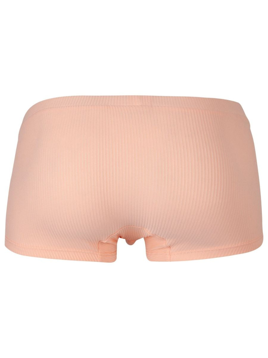 Beige 26014 apolo trunks briefs with ribbed smooth stretchy fabric and classic cut in orange color