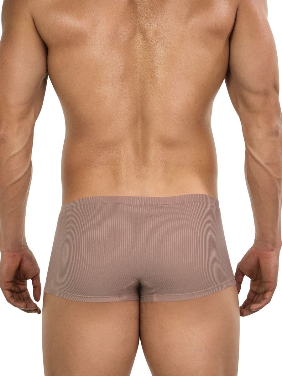 Beige ribbed clever 26015 apolo trunks with snug form-fitting design for sophisticated comfort and style