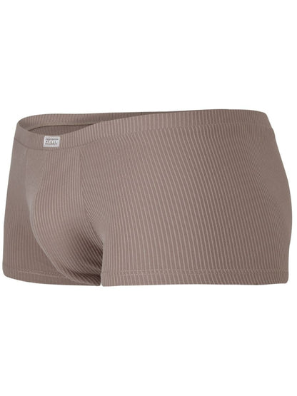 Beige ribbed cotton briefs with subtle texture and branded waistband label from clever 26015 apolo trunks sand