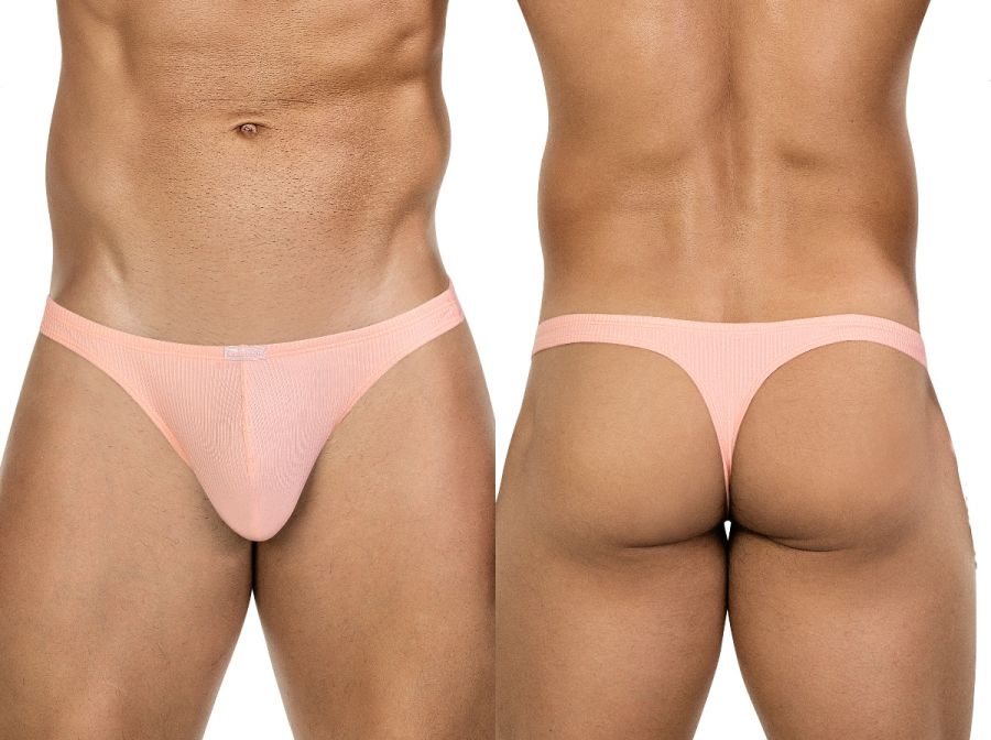 Pink mesh clever 26020 apolo thong with smooth seamless design in bold comfort and sleek style showing back side