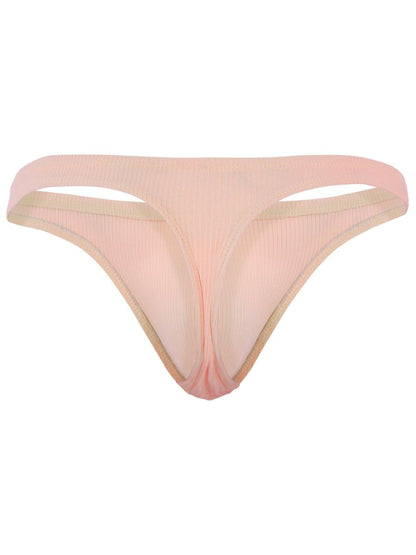 Delicate sheer pink clever 26020 apolo thong with lightweight semi-transparent fabric and subtle vertical ribbing