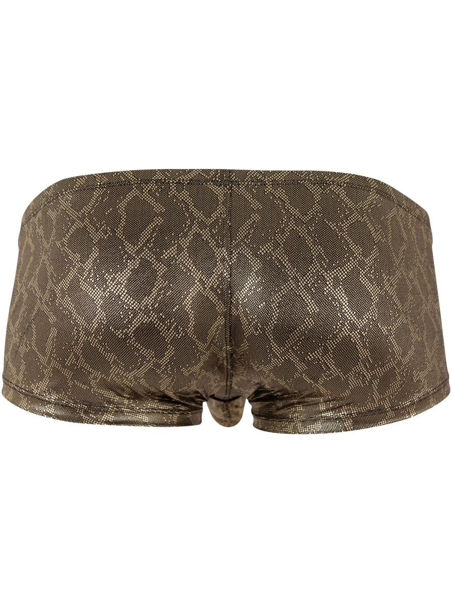Bronze-colored clever 26042 atlas trunks with shimmering snakeskin pattern and bold sophisticated gold metallic design