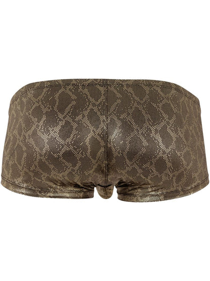 Bronze-colored clever 26042 atlas trunks with shimmering snakeskin pattern and bold sophisticated gold metallic design