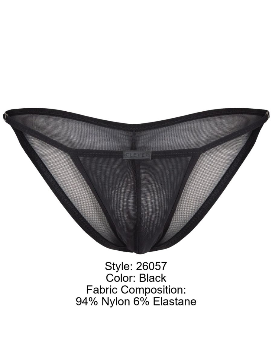 Black mesh thong bikini with 94 nylon 6 elastane in clever 26057 eos color black featuring sophisticated minimalism