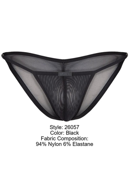 Black mesh thong bikini with 94 nylon 6 elastane in clever 26057 eos color black featuring sophisticated minimalism