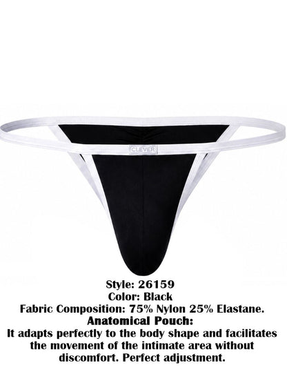Clever Moda 26159 Men's Underwear Boreas Briefs Color Black