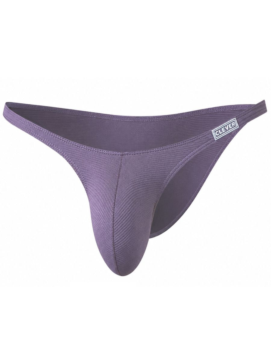 Lilac minimalist briefs with a contoured pouch, ribbed texture, and a small branded waistband tag.