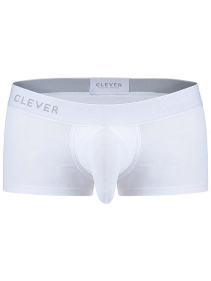 Clever 26207 Men's Underwear Mompox Trunks Sleek Ergonomic Fit Color White