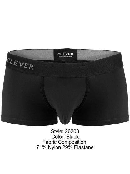 Clever 26208 Men's Underwear Mompox Trunks Color Black